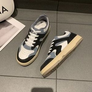 Sneakers Women's Lace-Up Color Block Casual Shoes